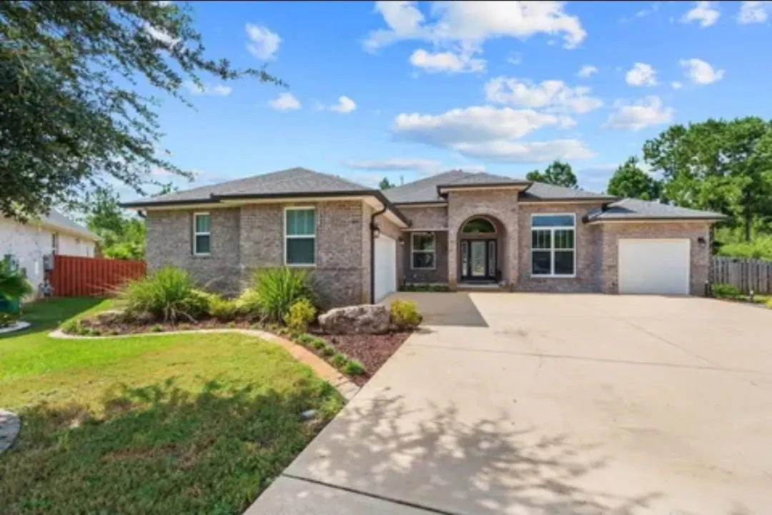 Complete front yard landscaping from street view